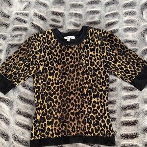 Ronny Kobo Collection Leopard Sweater Size XS
